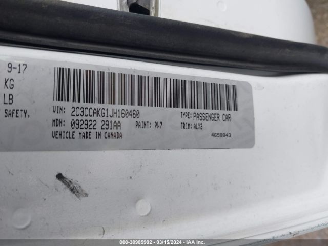 2C3CCAKG1JH160460 Chrysler 300 Limited Awd
