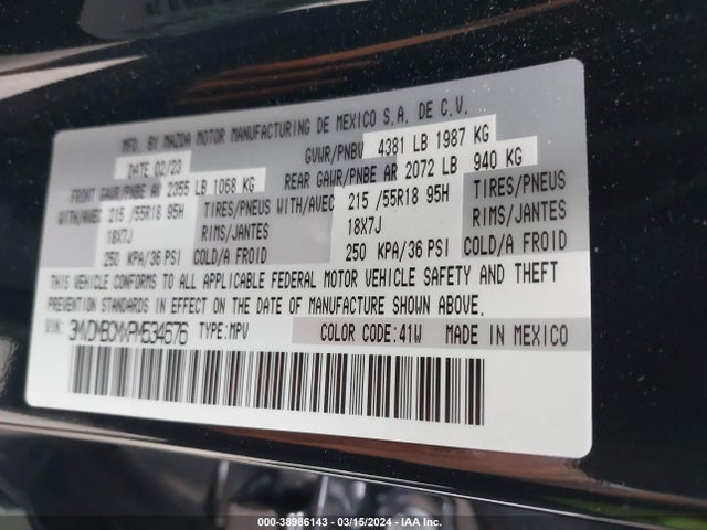 Mazda Cx-30 2.5 S Preferred 2023 3MVDMBCMXPM534676 Image 9