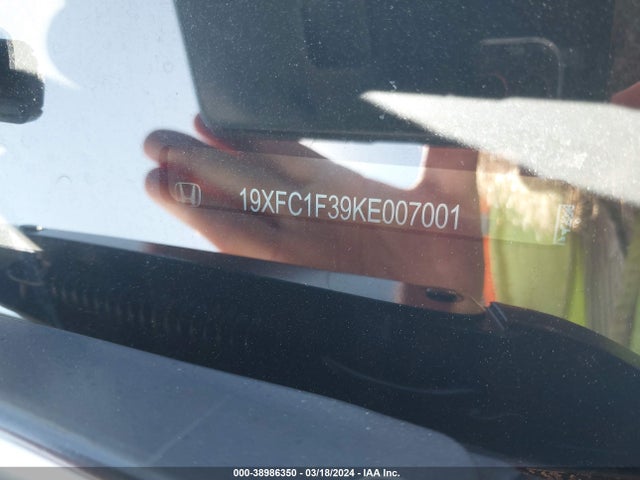 Honda CIVIC EX 2019 19XFC1F39KE007001 Image 9
