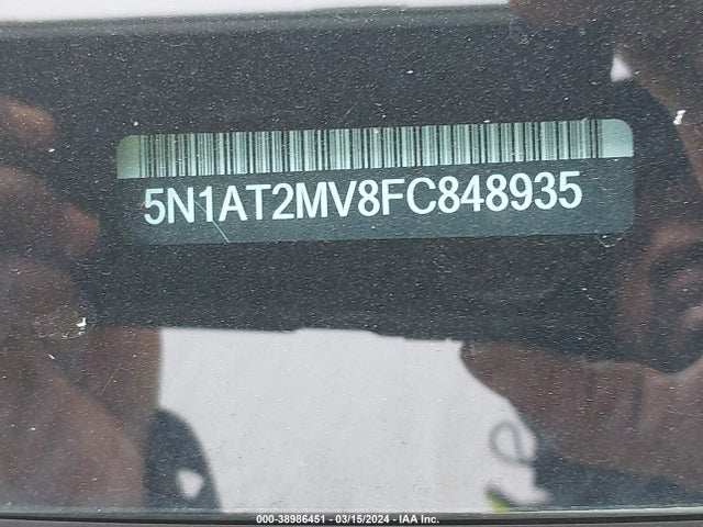 Nissan ROGUE SV 2015 5N1AT2MV8FC848935 Image 9