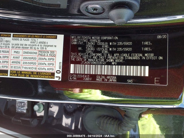 JTJHZKFA9M2028147 Lexus Rx 350l