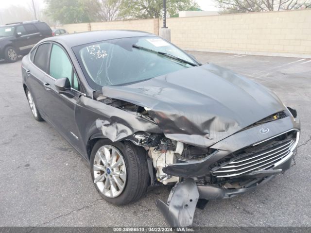 Auction sale of the 2019 Ford Fusion Hybrid Se, vin: 3FA6P0LU9KR261754, lot number: 38986510