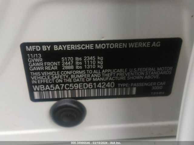 WBA5A7C59ED614240 BMW 528i Xdrive