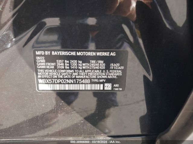 2022 BMW X3 WBX57DP02NN175488 Photo 8