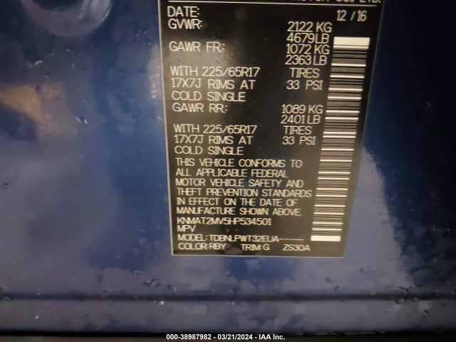 Nissan ROGUE S 2017 KNMAT2MV5HP534501 Image 9