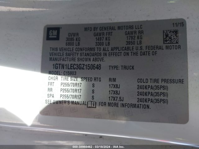 1GTN1LEC3GZ150648 GMC Sierra C1500