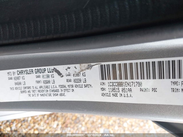 Chrysler 200 Touring 2014 1C3CCBBB1EN171790 Image 9