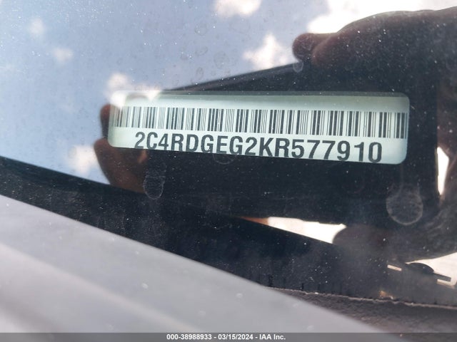 Dodge Grand Caravan Gt 2019 2C4RDGEG2KR577910 Image 9