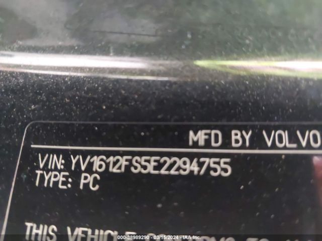 YV1612FS5E2294755 Volvo S60 T5/t5 Platinum/t5 Premier/t5 Premier Plus