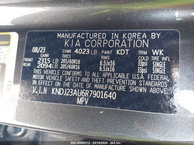 KIA SOUL LX 2024 KNDJ23AU6R7901640 Image 9