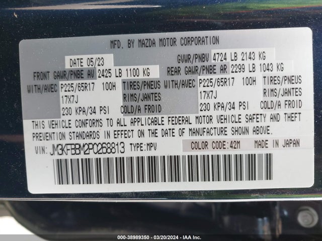 JM3KFBBM2P0268813 Mazda Cx-5 2.5 S Select