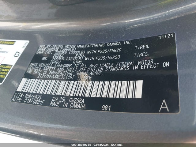 2T2YZMDAXNC321197 Lexus Rx 350 F Sport Handling