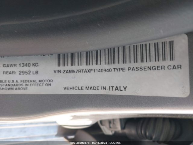 ZAM57RTAXF1140940 Maserati Ghibli S Q4