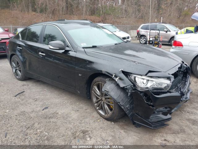 38990424 :رقم المزاد ، JN1BV7AR0FM403206 vin ، 2015 Infiniti Q50 Sport مزاد بيع