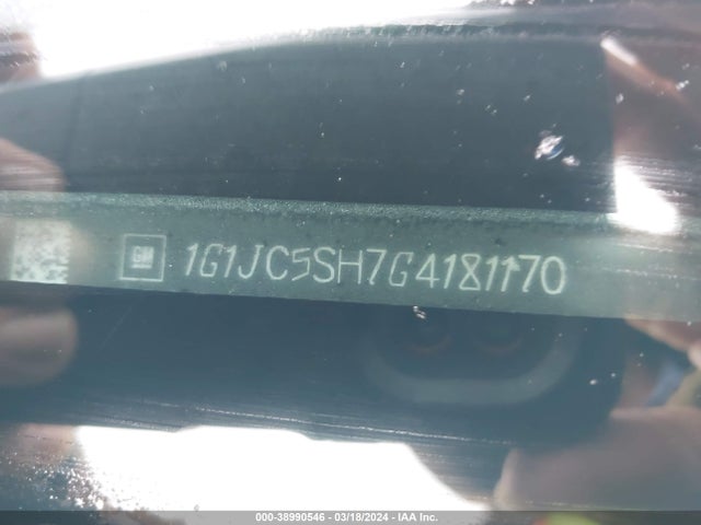 Chevrolet Sonic Lt Auto 2016 1G1JC5SH7G4181170 Image 9