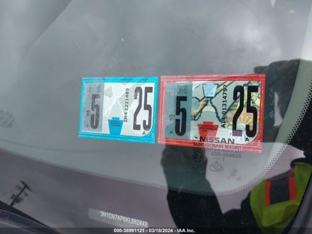 3N1CN7AP6KL862442 Nissan Versa 1.6 S+