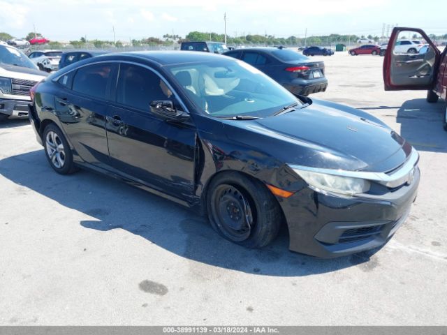 Auction sale of the 2016 Honda Civic Lx, vin: 19XFC2F54GE017210, lot number: 38991139