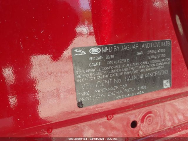SAJAD4FX4KCP47043 Jaguar Xe 25t Premium
