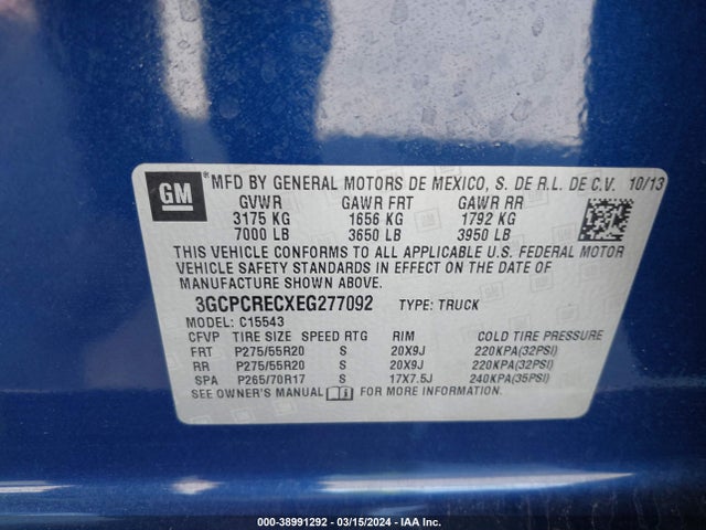 Chevrolet Silverado 1500 1lt 2014 3GCPCRECXEG277092 Image 9