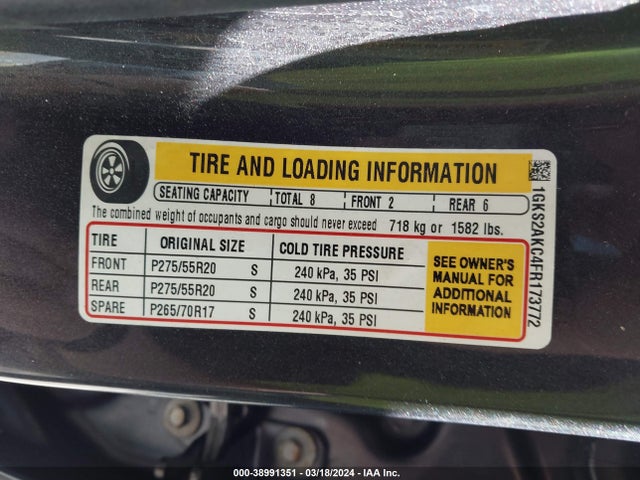 1GKS2AKC4FR173772 GMC YUKON SLE