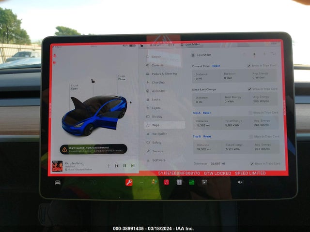 Tesla Model 3 Long Range Dual Motor All-wheel Drive 2021 5YJ3E1EB9MF869170 Image 7