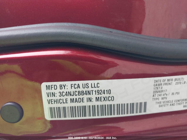 Jeep Compass Latitude Fwd 2022 3C4NJCBB4NT192410 Image 9
