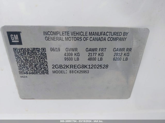 Chevrolet Silverado 2500hd Wt 2019 2GB2KREG8K1202528 Image 9