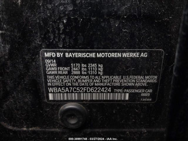 WBA5A7C52FD622424 BMW 528i Xdrive