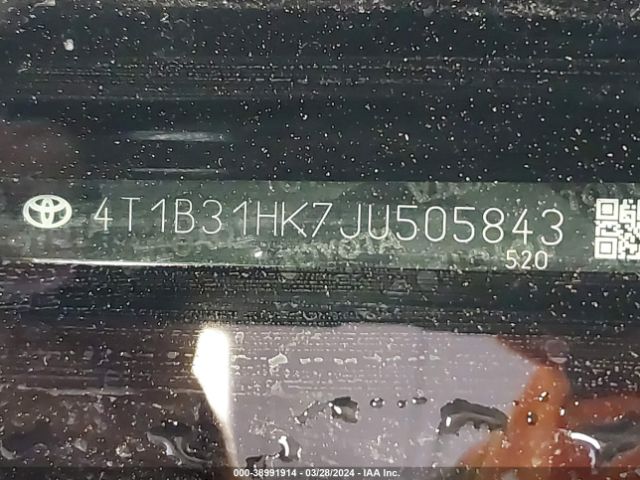 4T1B31HK7JU505843 Toyota Camry Hybrid Le