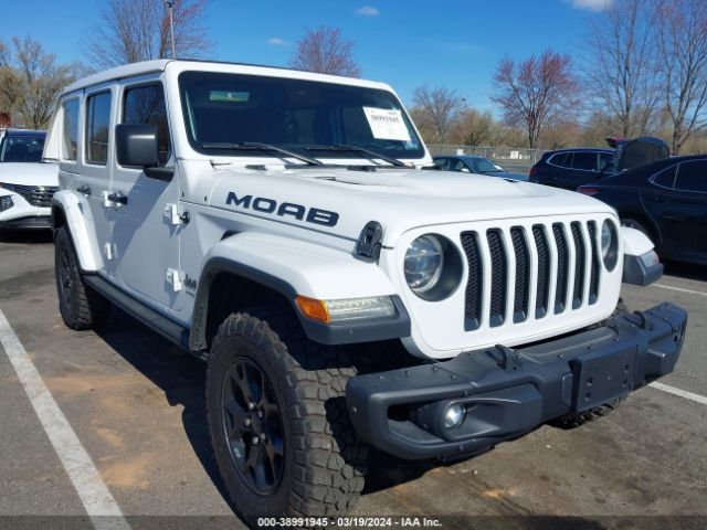 Auction sale of the 2019 Jeep Wrangler Unlimited Moab 4x4, vin: 1C4HJXEG1KW518052, lot number: 38991945