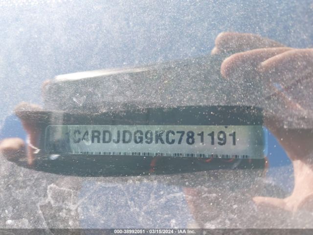 1C4RDJDG9KC781191 Dodge Durango Gt Plus Awd