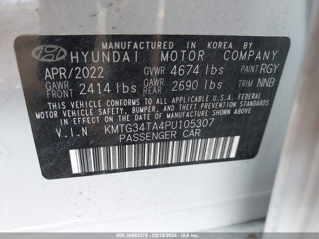 Genesis G70 2.0t Rwd 2023 KMTG34TA4PU105307 Image 9
