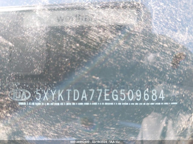 KIA Sorento Lx V6 2014 5XYKTDA77EG509684 Image 9