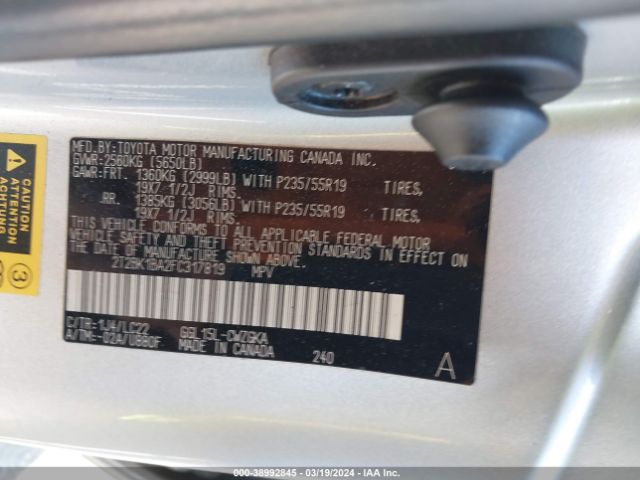 2T2BK1BA2FC317819 Lexus Rx 350 F Sport