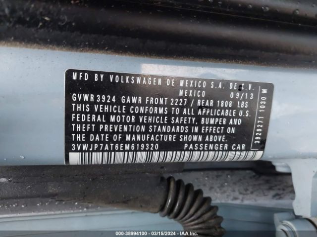 3VWJP7AT6EM619320 Volkswagen Beetle 2.5l