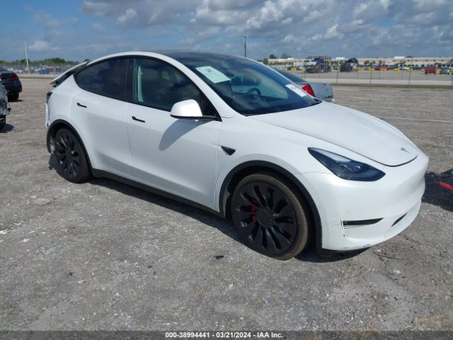 Продаж на аукціоні авто 2022 Tesla Model Y Performance Dual Motor All-wheel Drive, vin: 7SAYGDEF3NF325076, номер лоту: 38994441