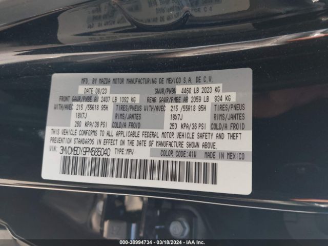 3MVDMBDY9PM585040 Mazda Cx-30 2.5 Turbo Premium