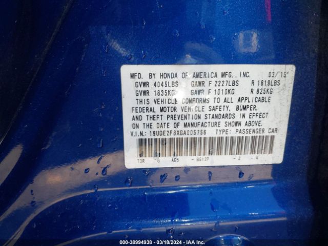 19UDE2F8XGA005756 Acura Ilx Premium   A-spec Packages/technology Plus   A-spec Packages