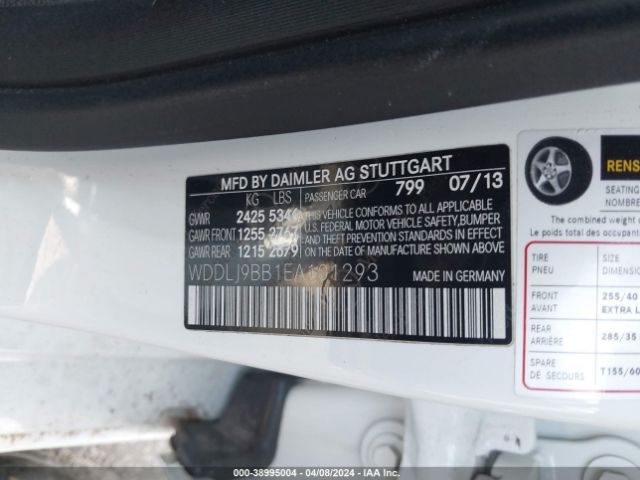WDDLJ9BB1EA101293 Mercedes-Benz Cls 550 4matic