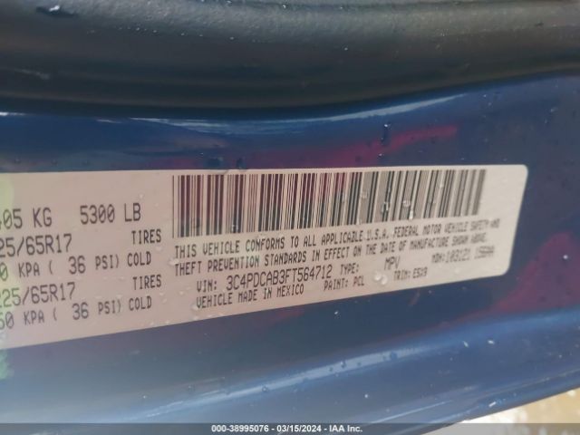 3C4PDCAB3FT564712 Dodge Journey American Value Pkg