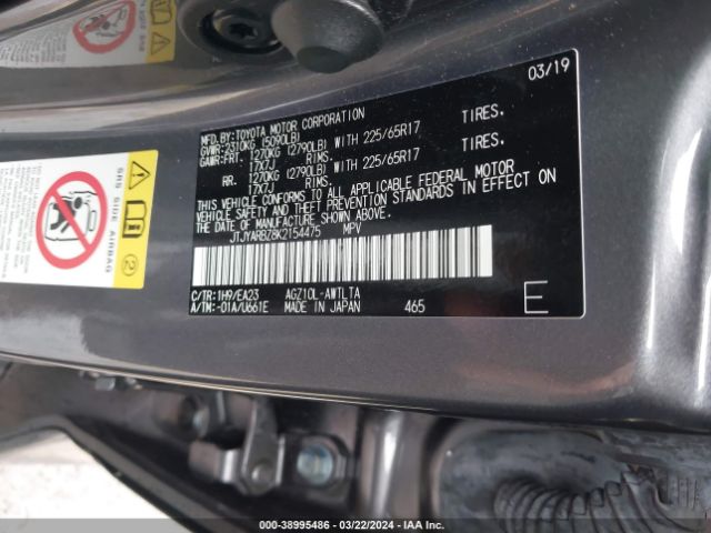 JTJYARBZ8K2154475 Lexus NX 300