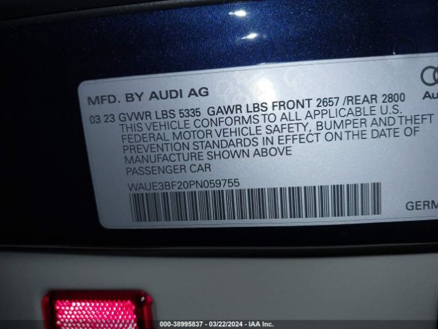 2023 AUDI A6 WAUE3BF20PN059755 Photo 8