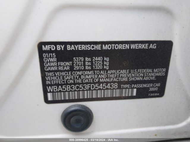 WBA5B3C53FD545438 BMW 535i Xdrive