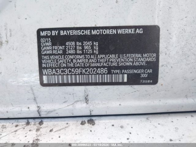 WBA3C3C59FK202486 BMW 320i Xdrive
