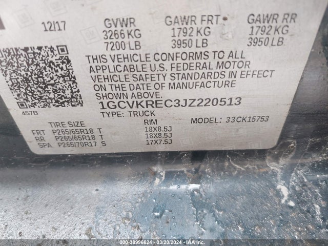 Chevrolet Silverado 1500 2lt 2018 1GCVKREC3JZ220513 Image 9