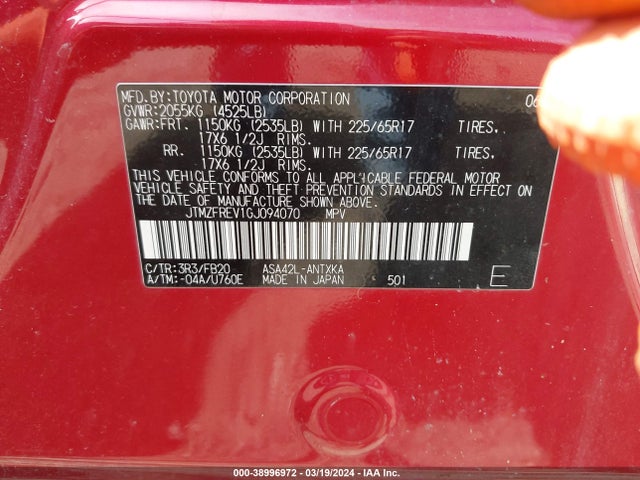 Toyota RAV4 LE 2016 JTMZFREV1GJ094070 Image 9