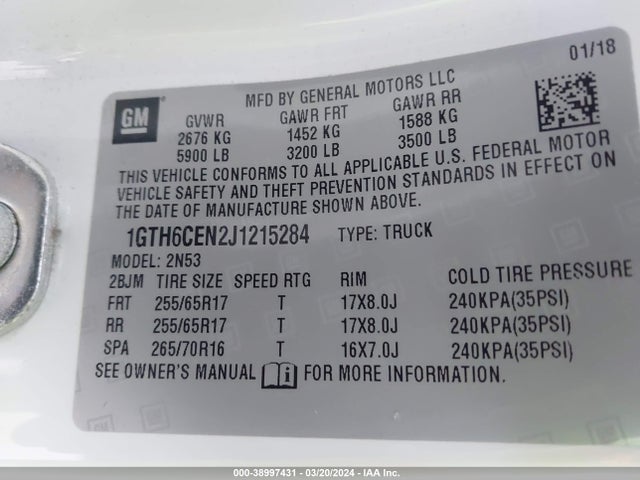 GMC CANYON SLE 2018 1GTH6CEN2J1215284 Image 9