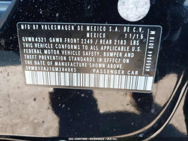 3VWD17AJ1GM284063 Volkswagen Jetta 1.8t Sport