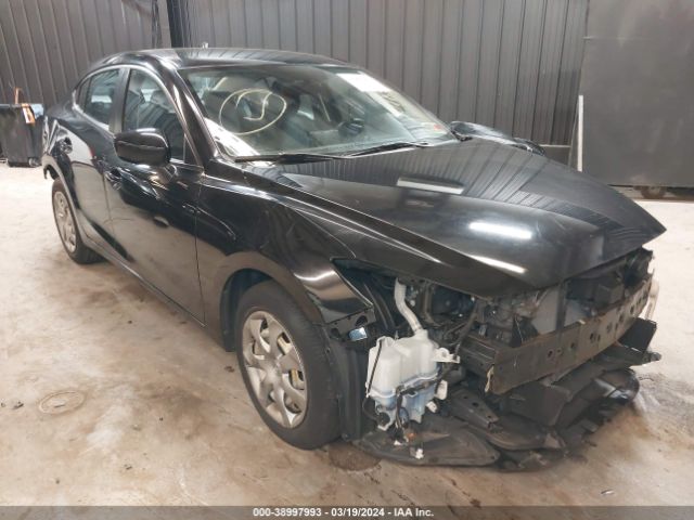 38997993 :رقم المزاد ، JM1BM1T70G1307894 vin ، 2016 Mazda Mazda3 I Sport مزاد بيع