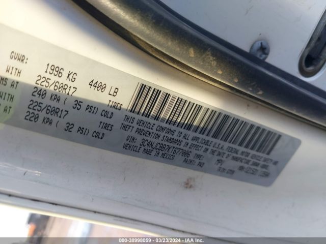 3C4NJCBB7KT677006 Jeep Compass Latitude Fwd
